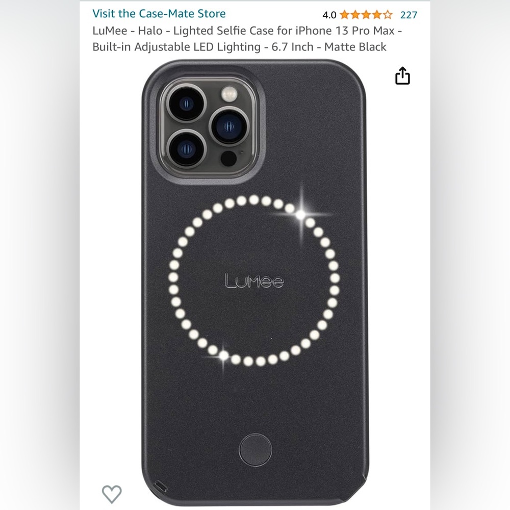 NWT. LuMee. iPhone 13 Pro Max/ iPhone 12 Pro Max. Original Lighted Case.